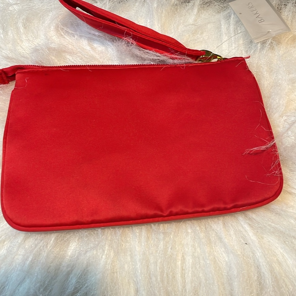 Bakers NWT Swarovski Red Beaded Clutch Bag - Picture 5 of 6